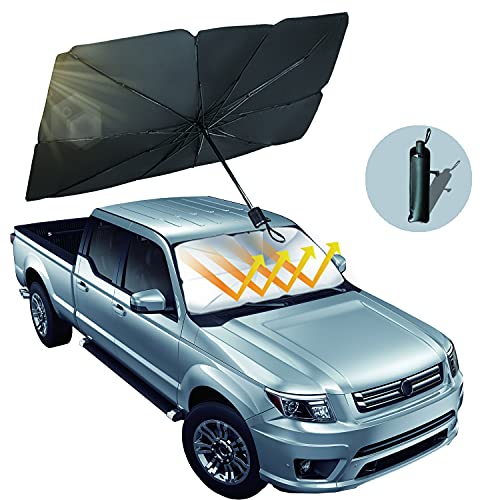 ✨Universal size Foldable Reflective Car Umbrella for Sun Heat Protection
