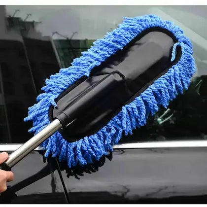 Super Soft Microfiber Car Duster Exterior with Extendable Handle, Car Brush Duster for Car Cleaning Dusting