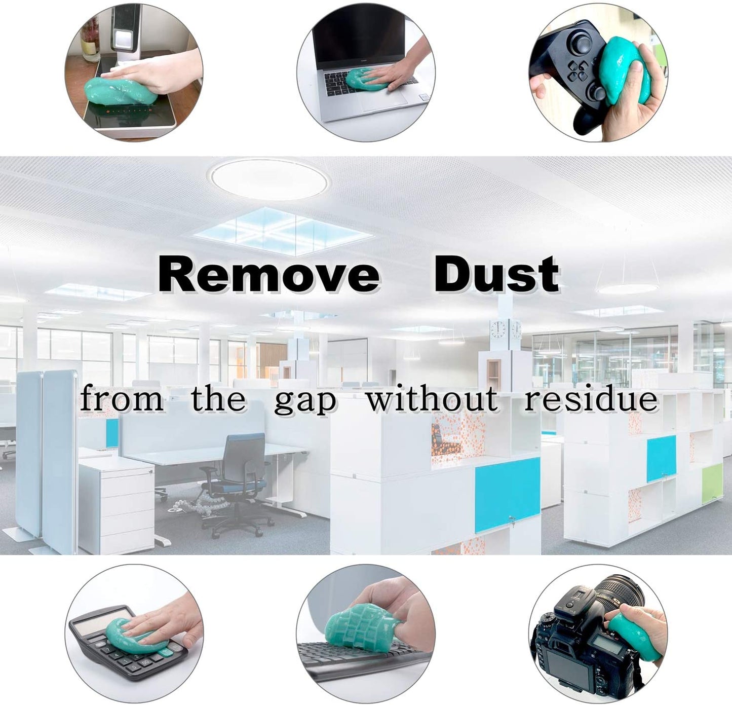 Reusable Dust cleaning and absorbing gel pack of 2(Buy 1 get 1 FREE)