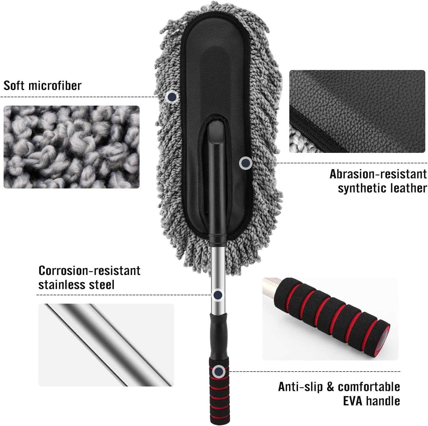 Car Duster Exterior Scratch Free,Car Dust Brush,Duster