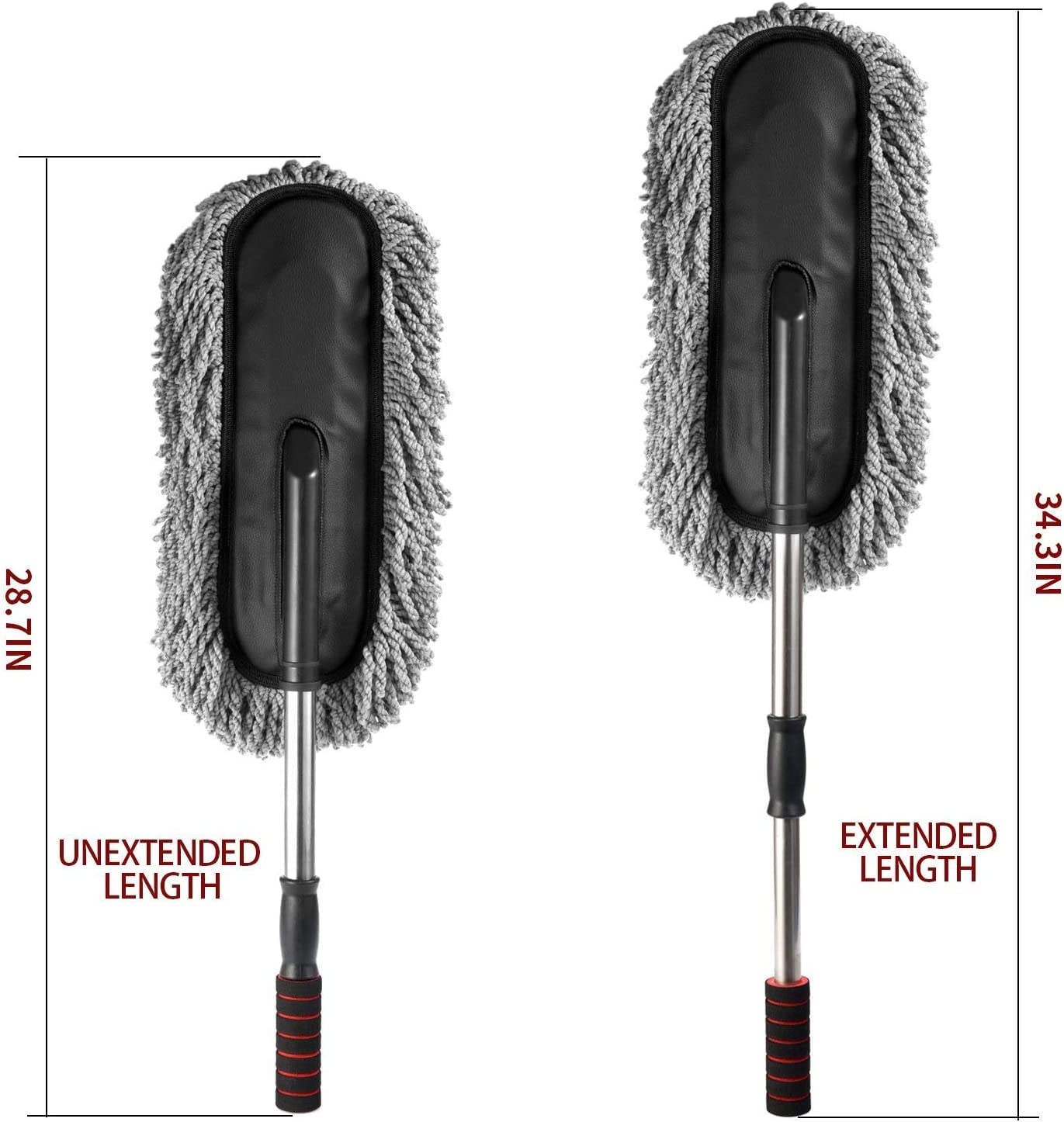 Super Soft Microfiber Car Duster Exterior with Extendable Handle, Car ...